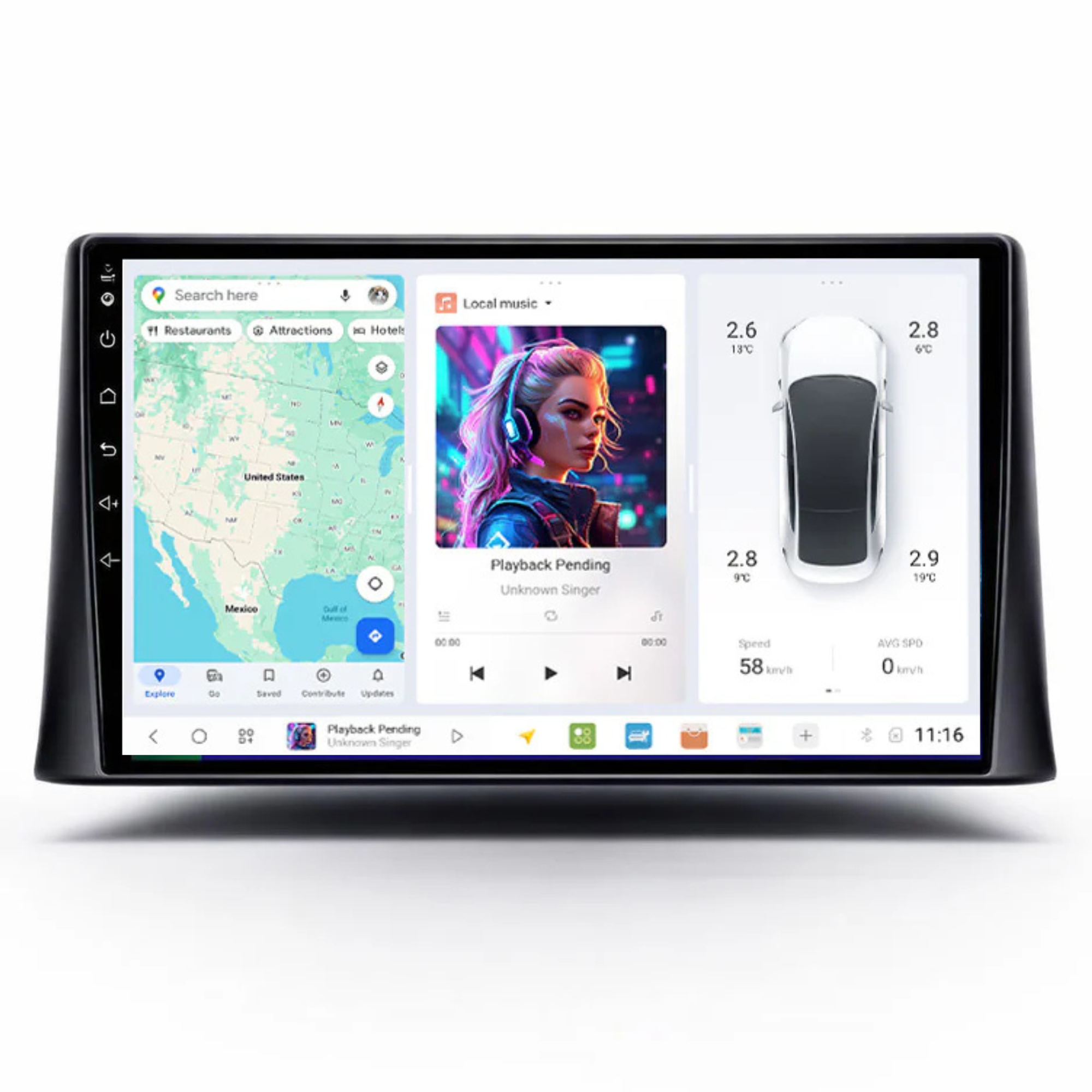 DUDU7 Peugeot Partner & Citroen Berlingo & Vauxhall Combo 2018-2024 Head Unit Car Stereo | Apple CarPlay & Android Auto