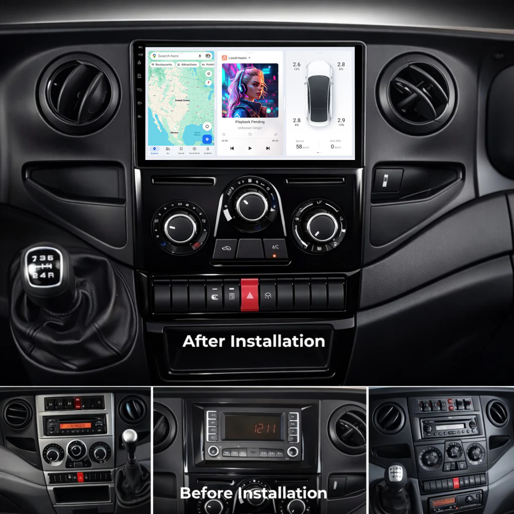 DUDU7 Iveco Daily 2005-2014 Head Unit Car Stereo | Apple CarPlay & Android Auto