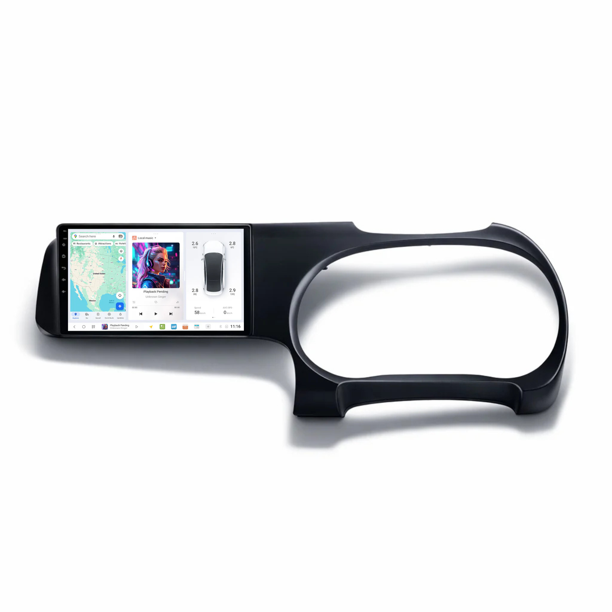 DUDU7 Hyundai i10 2019-2023 RHD Head Unit Car Stereo | Apple CarPlay & Android Auto