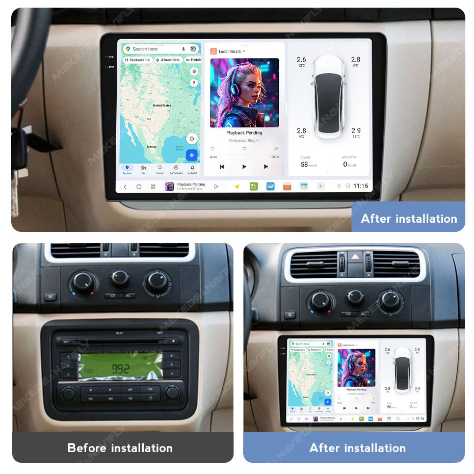 DUDU7 Skoda Fabia 2007-2014 Head Unit Car Stereo | Apple CarPlay & Android Auto