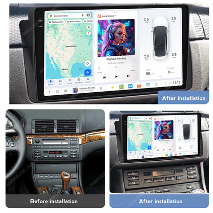 DUDU7 BMW 3 Series Е46 1998-2006 Head Unit Car Stereo | Apple CarPlay & Android Auto