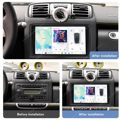 DUDU7 Smart Fortwo Forfour 2005-2010 Head Unit Car Stereo | Apple CarPlay & Android Auto