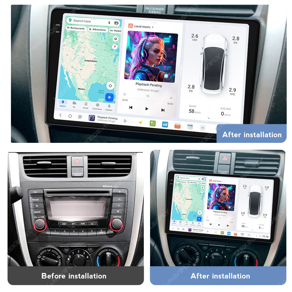 DUDU7 Suzuki Celerio 2015-2018 Head Unit Car Stereo | Apple CarPlay & Android Auto