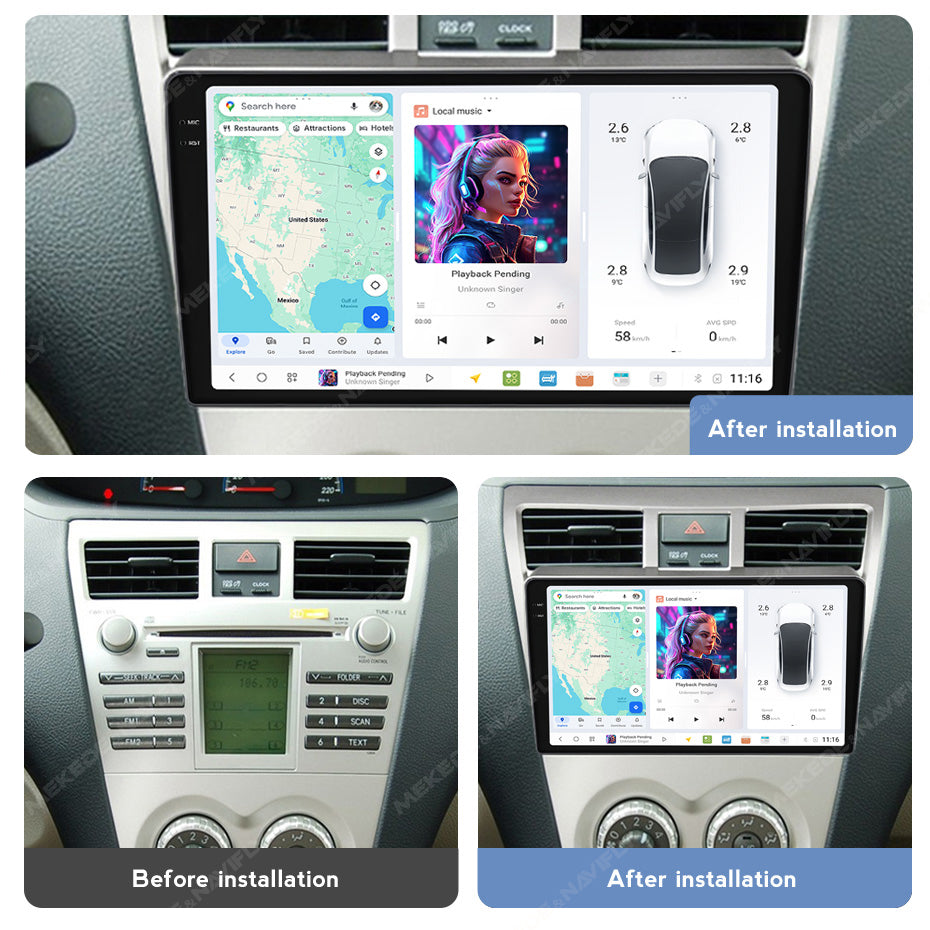 DUDU7 Toyota Verso 2007-2012 Head Unit Car Stereo | Apple CarPlay & Android Auto