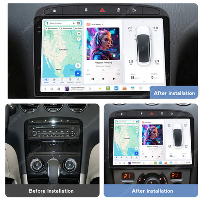 DUDU7 Peugeot 308 308SW 408 2007-2013 Head Unit Car Stereo | Apple CarPlay & Android Auto