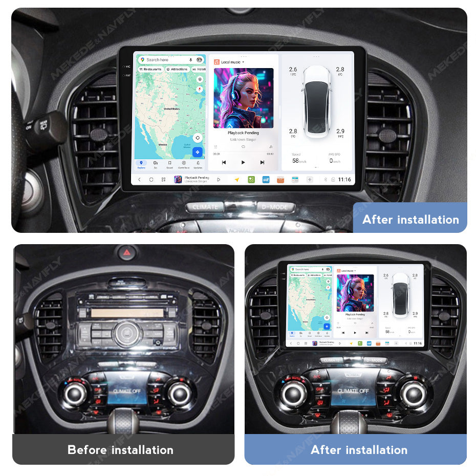 DUDU7 Nissan Juke 2010-2019 Head Unit Car Stereo | Apple CarPlay & Android Auto
