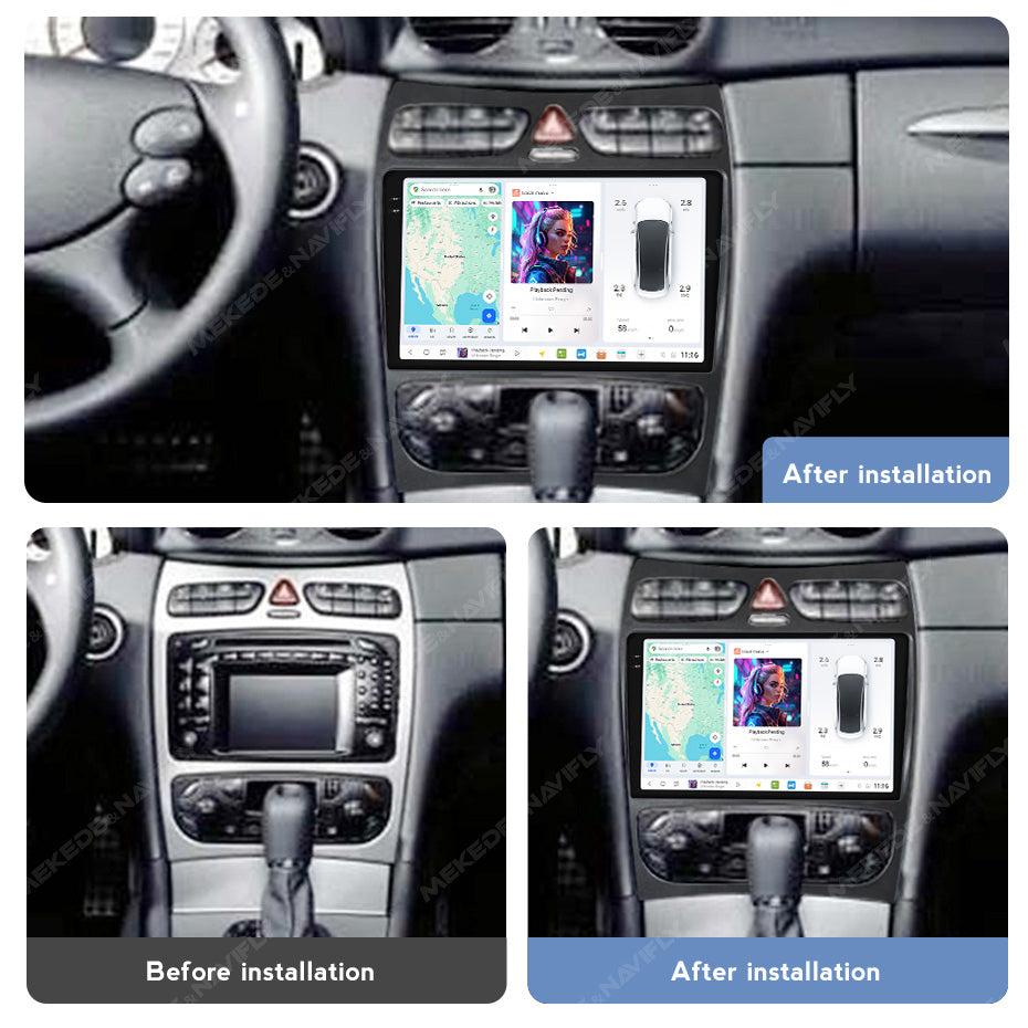 DUDU7 Mercedes CLK 2002-2005 Head Unit Car Stereo | Apple CarPlay & Android Auto