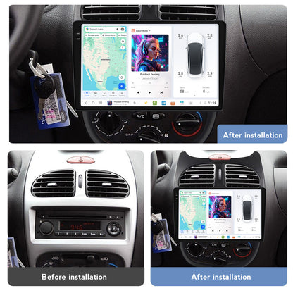 DUDU7 Peugeot 206 206 CC 1998-2010 Head Unit Car Stereo | Apple CarPlay & Android Auto