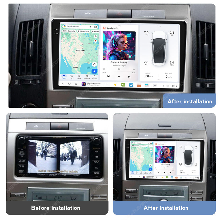 DUDU7 Toyota Verso 2004-2009 Head Unit Car Stereo | Apple CarPlay & Android Auto