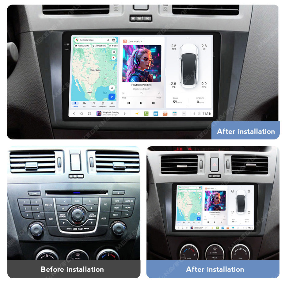 DUDU7 Mazda 5 2010-2015 Head Unit Car Stereo | Apple CarPlay & Android Auto