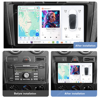 DUDU7 Ford Fiesta 2002-2008 Head Unit Car Stereo | Apple CarPlay & Android Auto