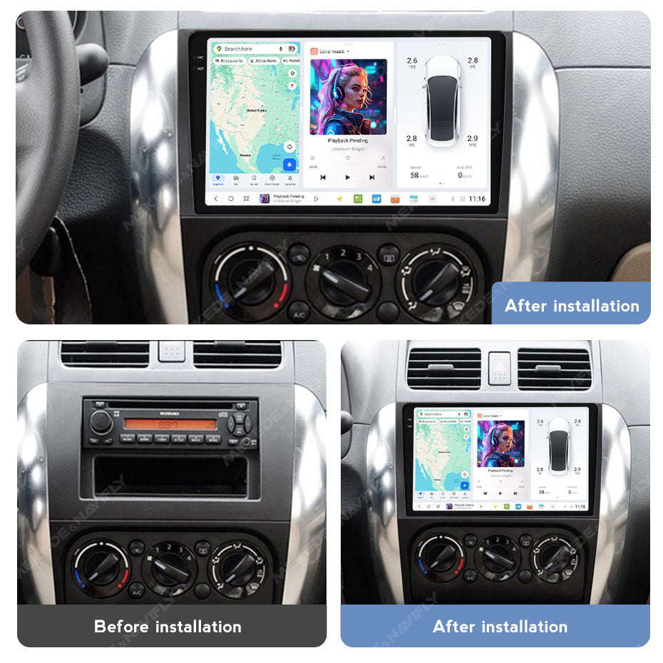 DUDU7 Suzuki SX4 2006-2014 Head Unit Car Stereo | Apple CarPlay & Android Auto