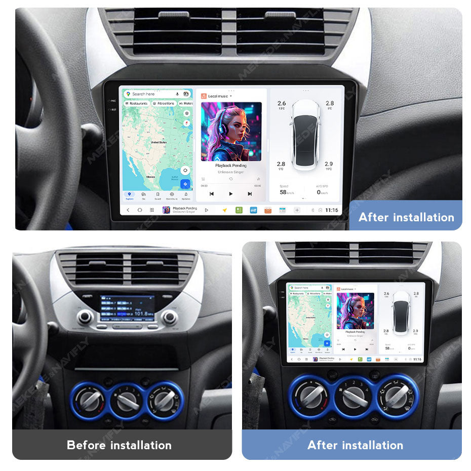 DUDU7 Suzuki Alto 2009-2016 Head Unit Car Stereo | Apple CarPlay & Android Auto