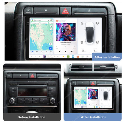 DUDU7 Audi A4 S4 RS4 2003-2008 Seat Exeo 2008-2013  Head Unit Car Stereo | Apple CarPlay & Android Auto