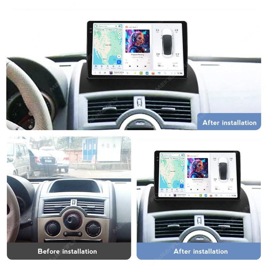 DUDU7 Megane 2 2002-2009 Head Unit Car Stereo | Apple CarPlay & Android Auto