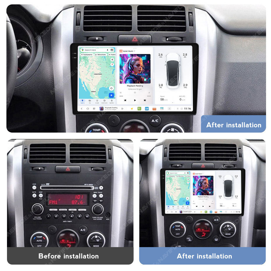 DUDU7 Suzuki Vitara 2005-2015 Head Unit Car Stereo | Apple CarPlay & Android Auto