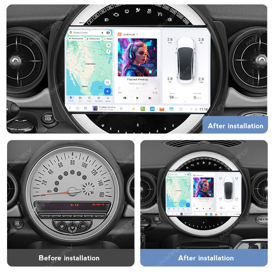 DUDU7 Mini 2007-2015 Head Unit Car Stereo | Apple CarPlay & Android Auto