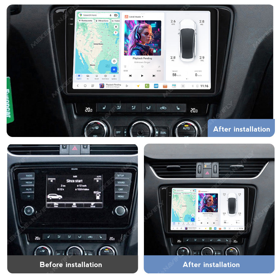 DUDU7 Skoda Octavia 2013-2018 Head Unit Car Stereo | Apple CarPlay & Android Auto