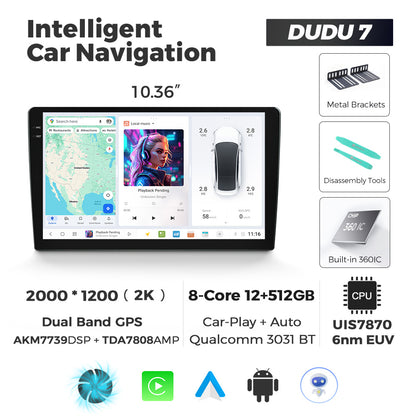 DUDU7 Universal Head Unit Car Stereo 10.1 & 10.36inch | Apple CarPlay & Android Auto