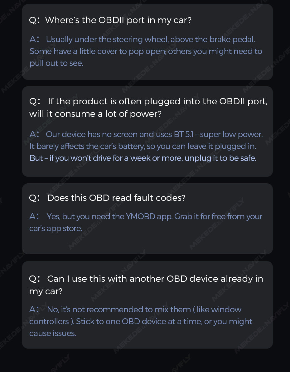 OBD-II Adapter | Bluetooth 5.1 | Direct Display on Head Unit | Real-Time Vehicle Data