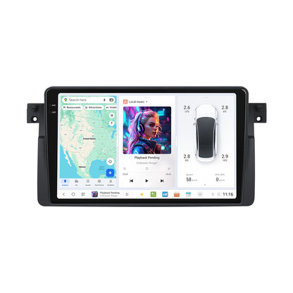 DUDU7 BMW 3 Series Е46 1998-2006 Head Unit Car Stereo | Apple CarPlay & Android Auto