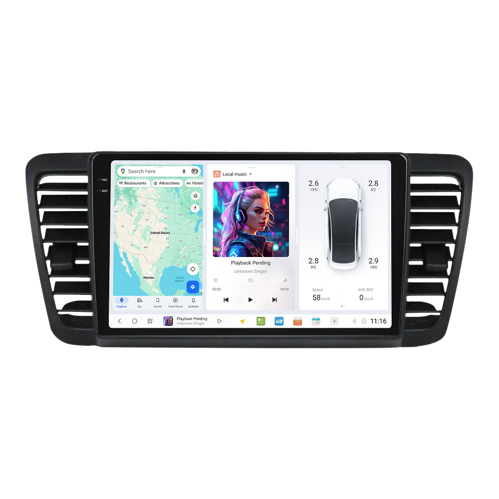 DUDU7 Subaru Legacy Outback 2003-2009 Head Unit Car Stereo | Apple CarPlay & Android Auto