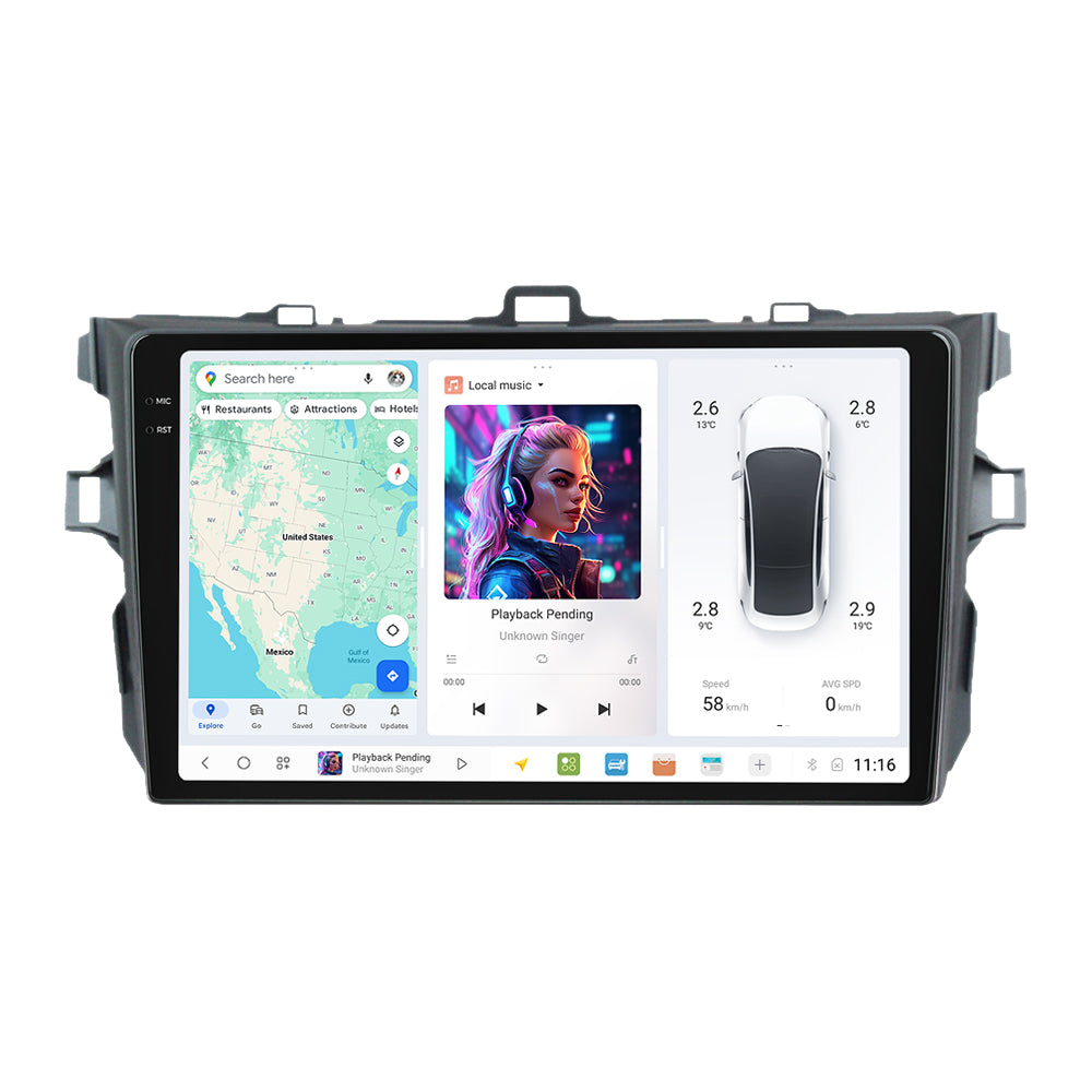 DUDU7 Toyota Auris Corolla 2006-2013 Head Unit Car Stereo | Apple CarPlay & Android Auto