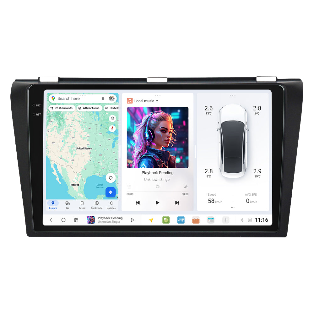 DUDU7 Mazda 3 2004-2009 Head Unit Car Stereo | Apple CarPlay & Android Auto