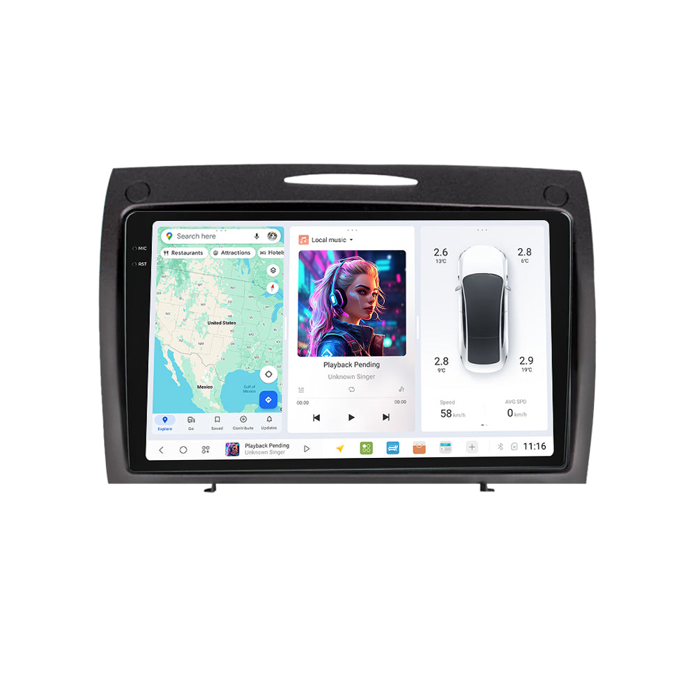 DUDU7 Mercedes SLK 2004-2011 Head Unit Car Stereo | Apple CarPlay & Android Auto