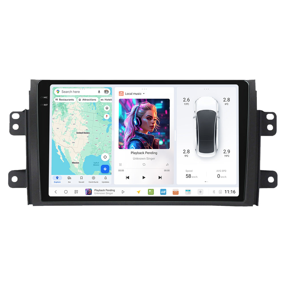 DUDU7 Suzuki SX4 2006-2014 Head Unit Car Stereo | Apple CarPlay & Android Auto
