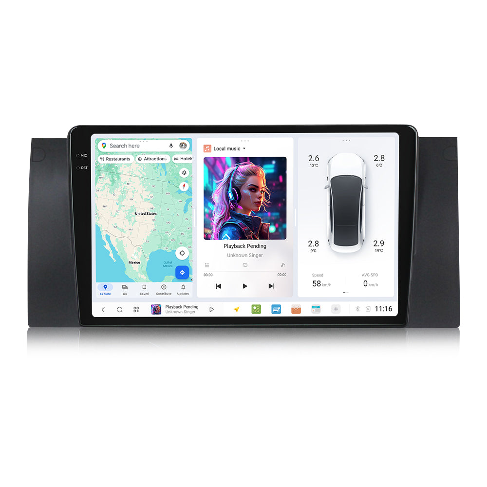 DUDU7 BMW X5 E53 / 5 Series 1999-2006 Head Unit Car Stereo | Apple CarPlay & Android Auto