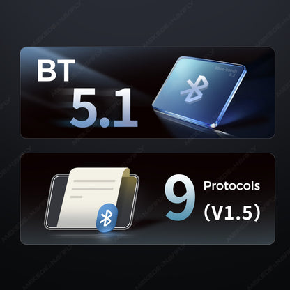 OBD-II Adapter | Bluetooth 5.1 | Direct Display on Head Unit | Real-Time Vehicle Data