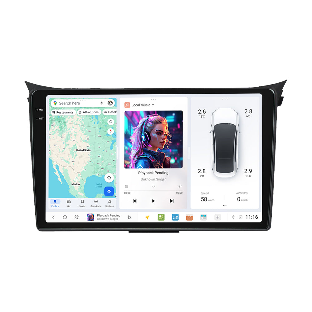 DUDU7 Hyundai i30 2011-2017 Head Unit Car Stereo | Apple CarPlay & Android Auto