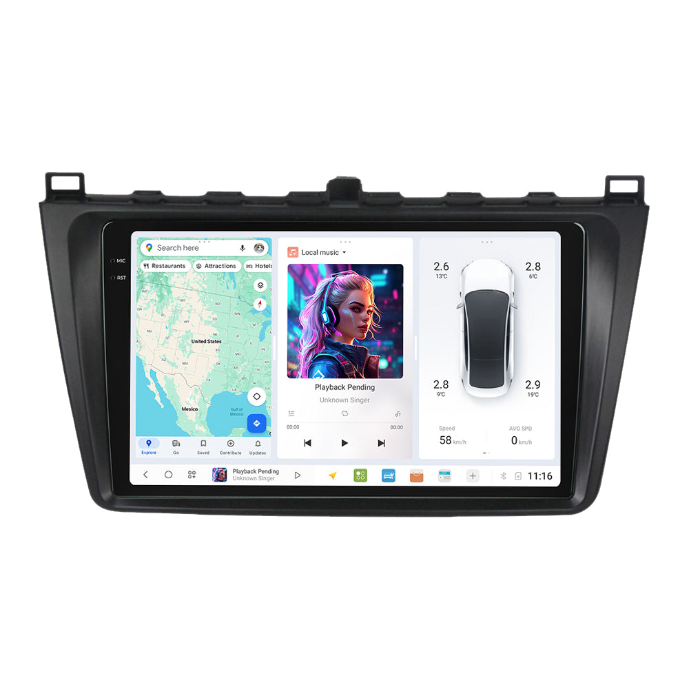 DUDU7 Mazda 6 2008-2012 Head Unit Car Stereo | Apple CarPlay & Android Auto