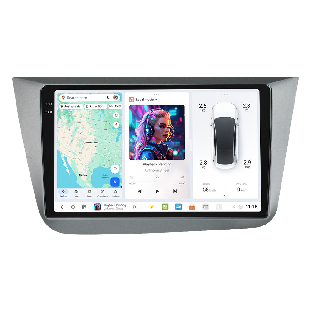 DUDU7 Seat Altea RHD 2004-2015 Head Unit Car Stereo | Apple CarPlay & Android Auto