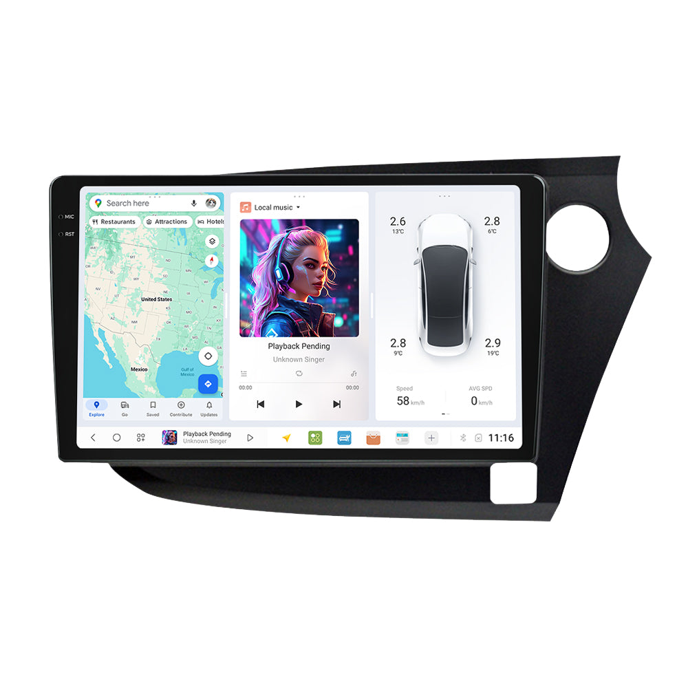 DUDU7 Honda Insight 2009-2014 Head Unit Car Stereo | Apple CarPlay & Android Auto