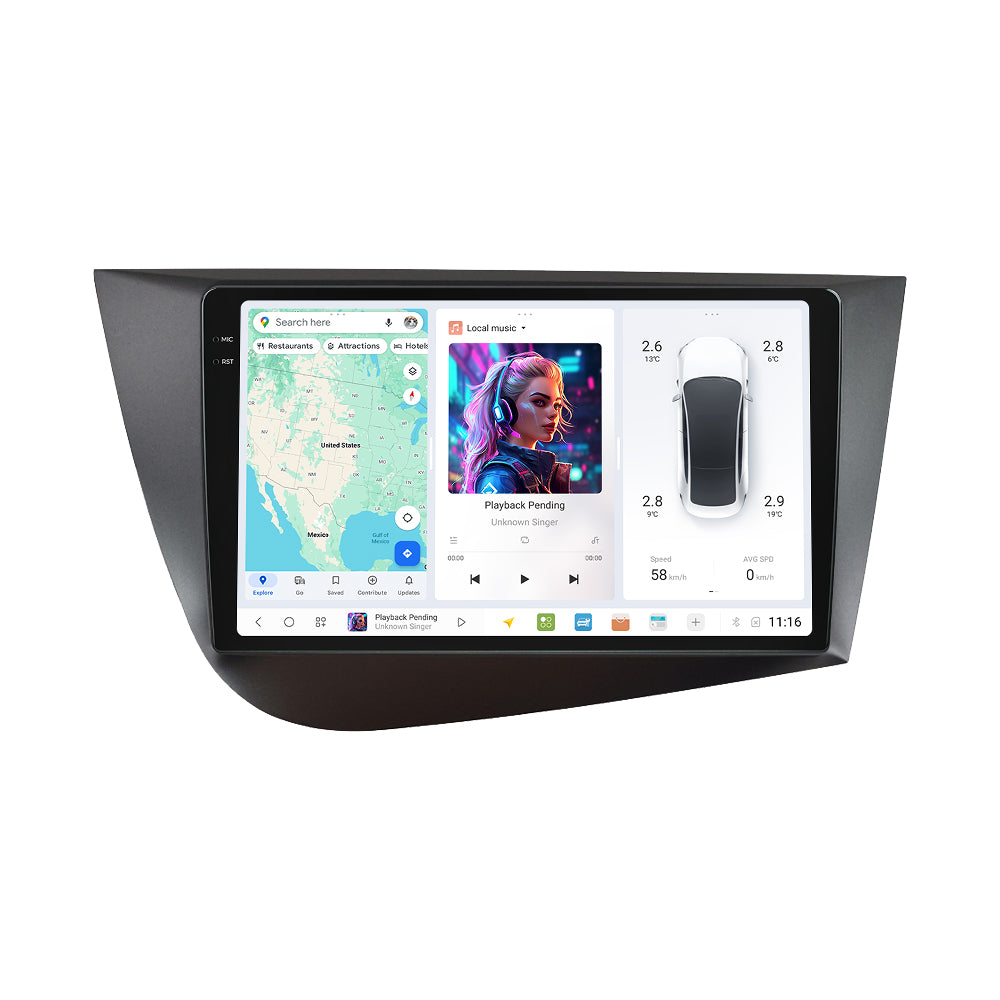 DUDU7 Seat Leon 2005-2012 Head Unit Car Stereo | Apple CarPlay & Android Auto
