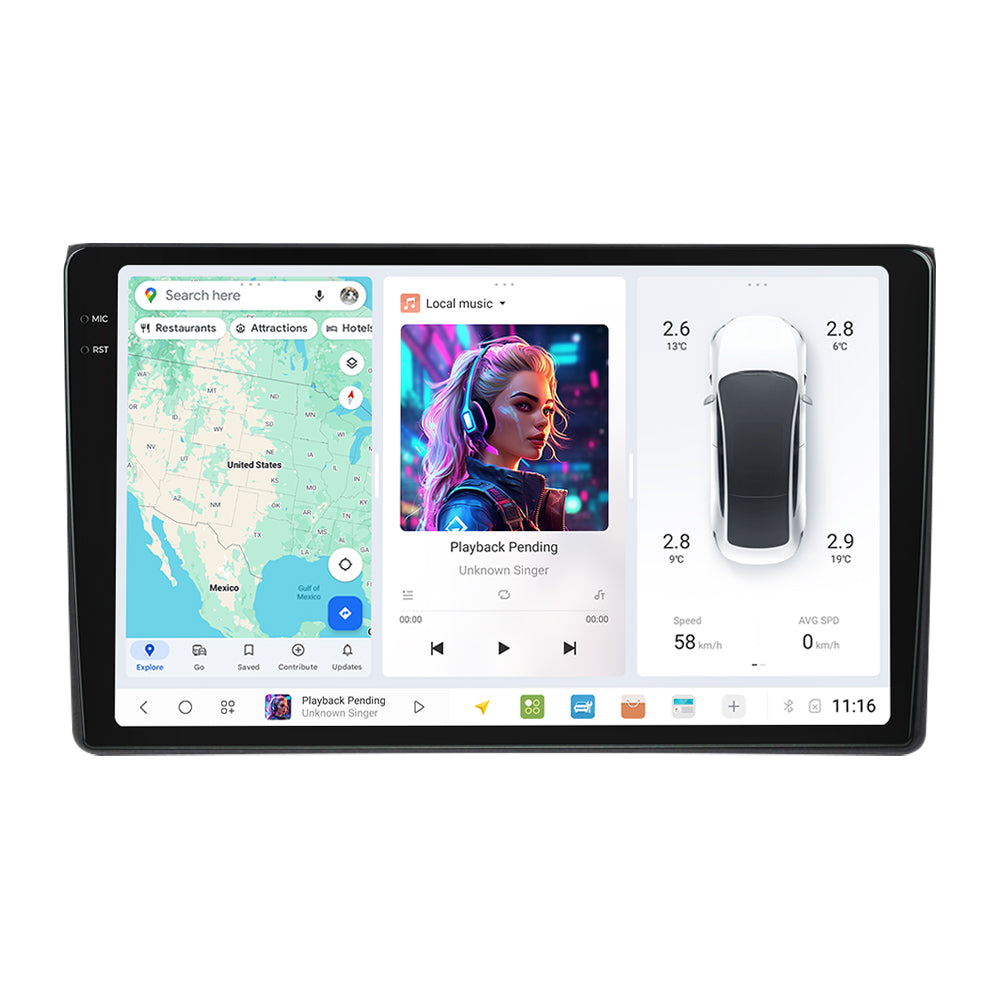 DUDU7 Audi A4 S4 RS4 2003-2008 Seat Exeo 2008-2013  Head Unit Car Stereo | Apple CarPlay & Android Auto
