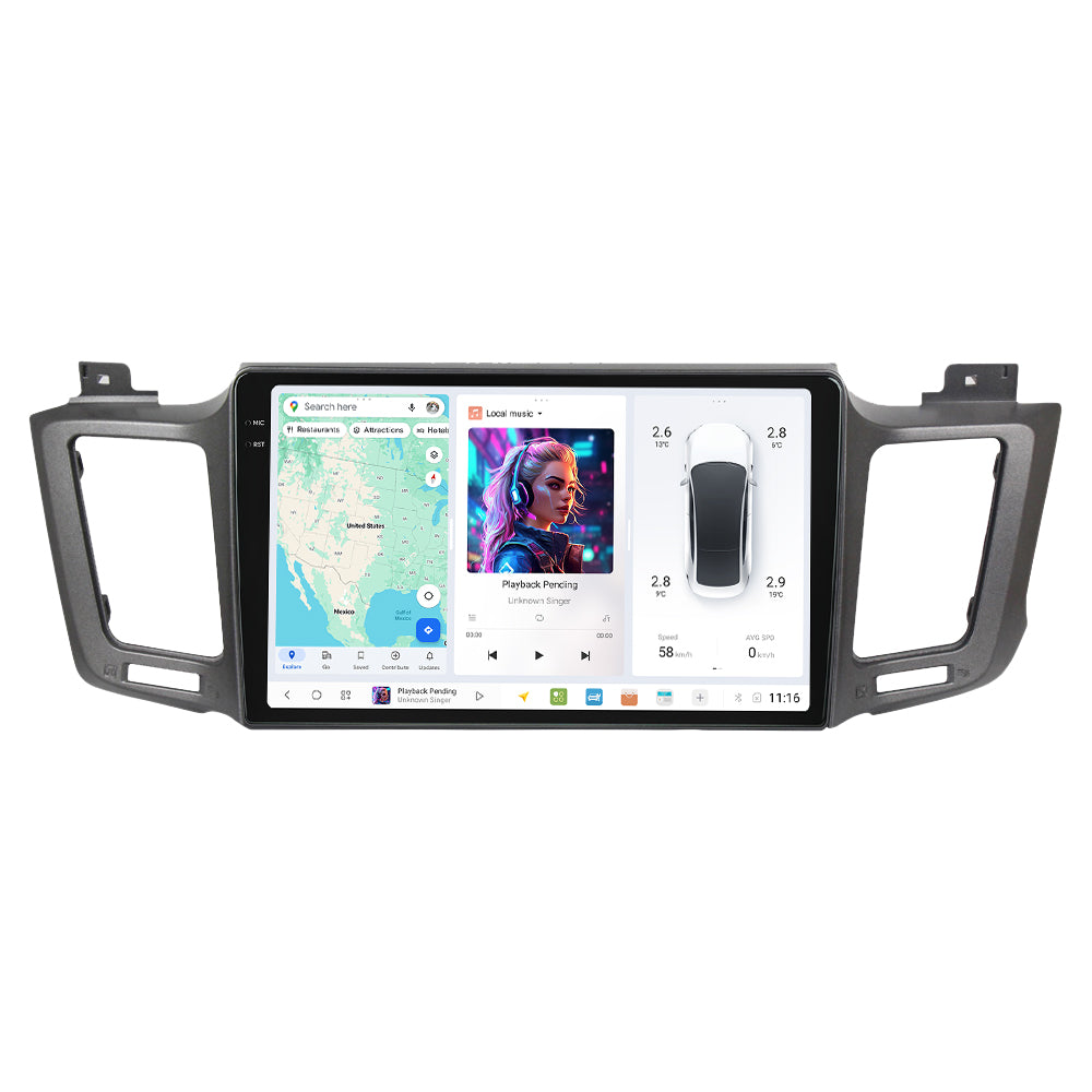 DUDU7 Toyota RAV4 2012-2018 Head Unit Car Stereo | Apple CarPlay & Android Auto