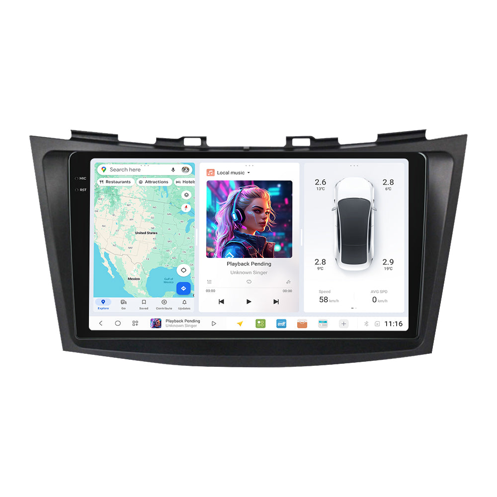 DUDU7 Suzuki Swift 2011-2015 Head Unit Car Stereo | Apple CarPlay & Android Auto