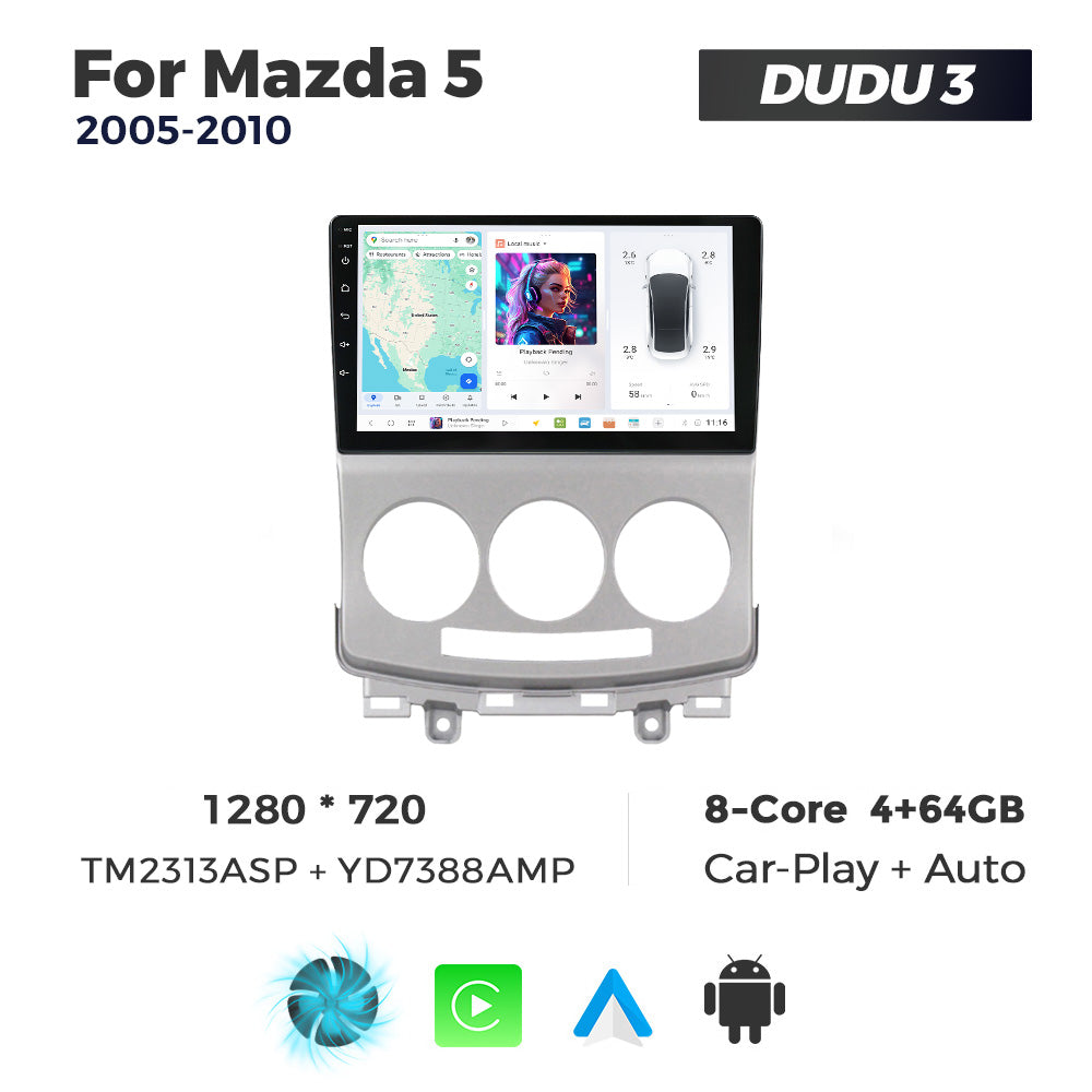 DUDU7 Mazda 5 2005-2010 Head Unit Car Stereo | Apple CarPlay & Android Auto