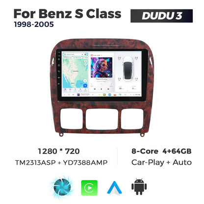 DUDU7 Mercedes S-Class 1998-2005 Head Unit Car Stereo | Apple CarPlay & Android Auto