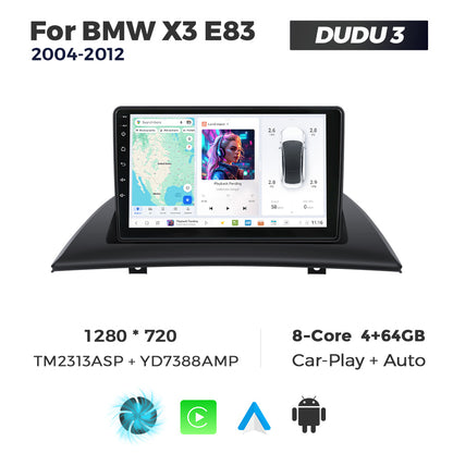 DUDU7 BMW X3 E83 2004-2012 Head Unit Car Stereo | Apple CarPlay & Android Auto