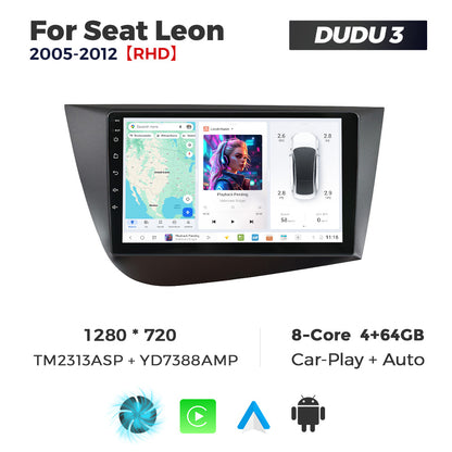 DUDU7 Seat Leon 2005-2012 Head Unit Car Stereo | Apple CarPlay & Android Auto
