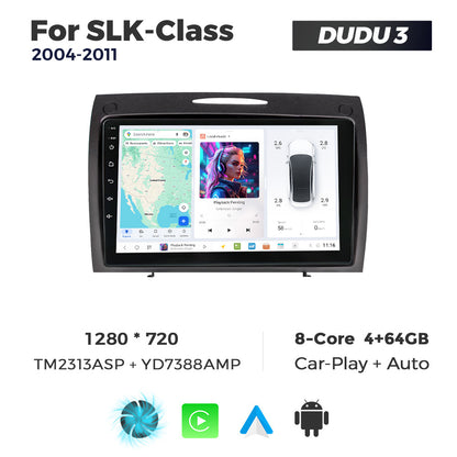 DUDU7 Mercedes SLK 2004-2011 Head Unit Car Stereo | Apple CarPlay & Android Auto