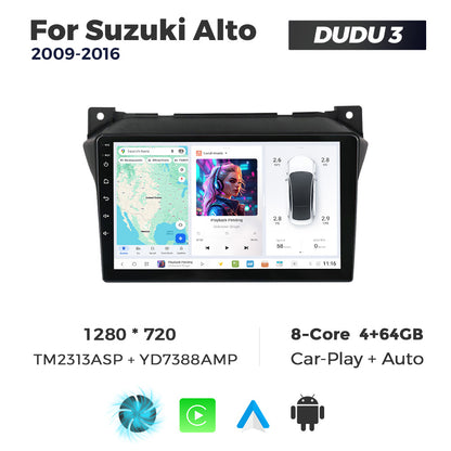 DUDU7 Suzuki Alto 2009-2016 Head Unit Car Stereo | Apple CarPlay & Android Auto