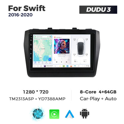 DUDU7 Suzuki Swift 2016-2020 Head Unit Car Stereo | Apple CarPlay & Android Auto