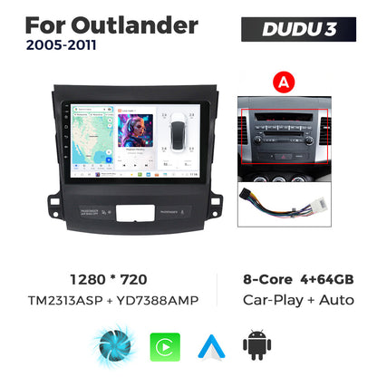 DUDU7 Citroen C-Crosser Peugeot 4007 Mitsubishi Outlander 2005-2012 Head Unit Car Stereo | Apple CarPlay & Android Auto