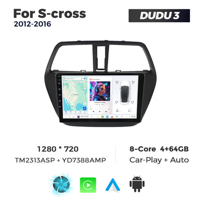 DUDU7 Suzuki S-Cross 2012-2016 Head Unit Car Stereo | Apple CarPlay & Android Auto