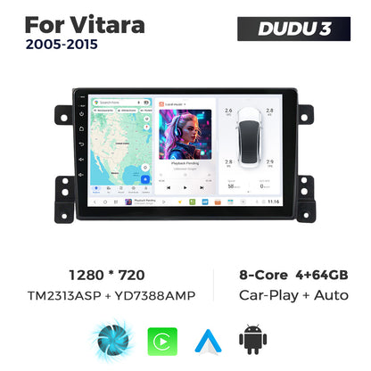 DUDU7 Suzuki Vitara 2005-2015 Head Unit Car Stereo | Apple CarPlay & Android Auto